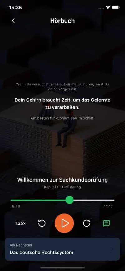 §34a Trainer Audiobook-Player zum Lernen unterwegs